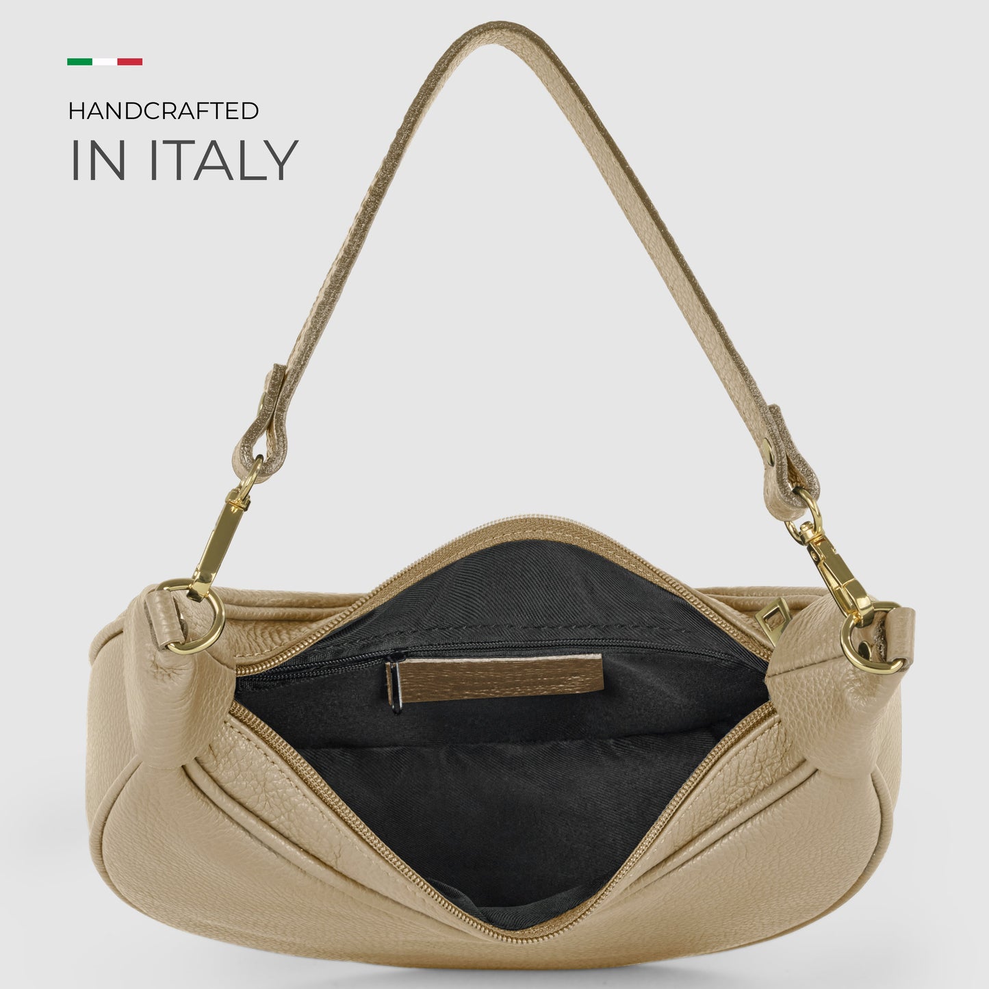 Italian Full-Grain Leather Shoulder Bag | Verona
