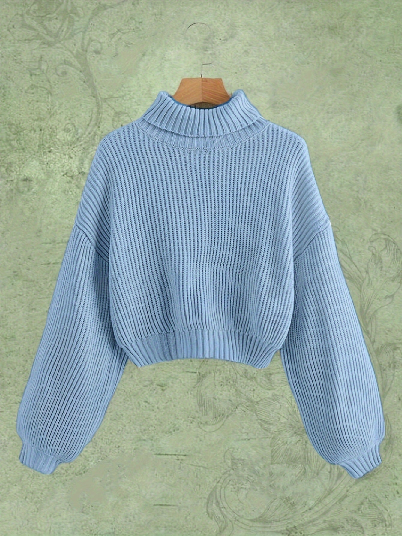 Turtle Neck Sweater Elegant Long Sleeve