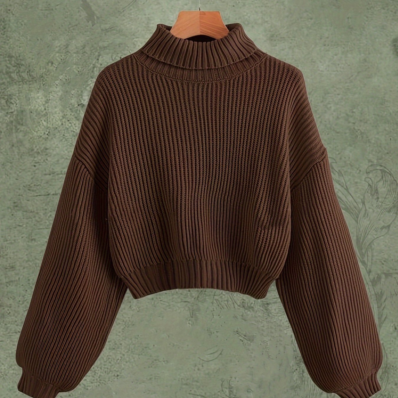 Turtle Neck Sweater Elegant Long Sleeve