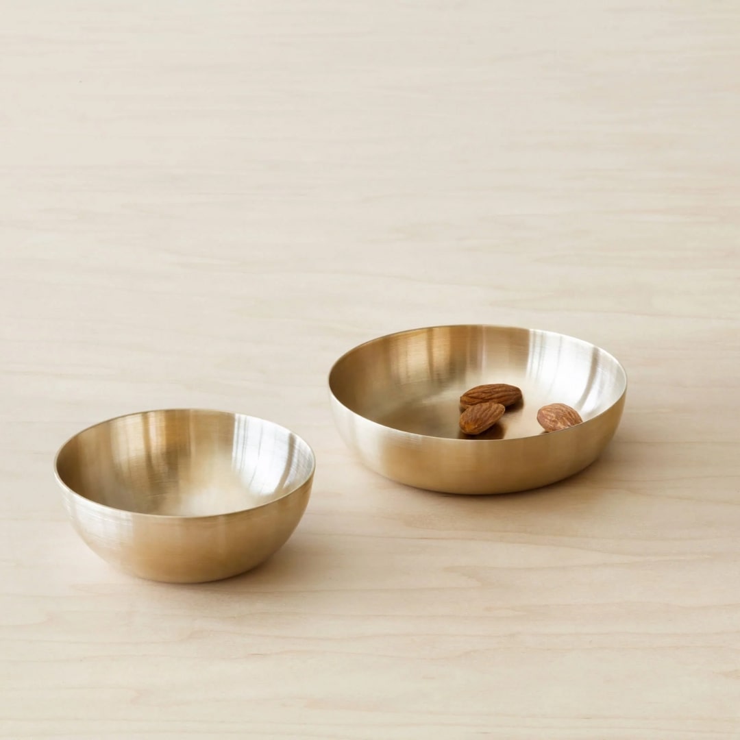 Tilley + Me Mini Brass Serving Bowls – Elegant & Handcrafted Tableware Set