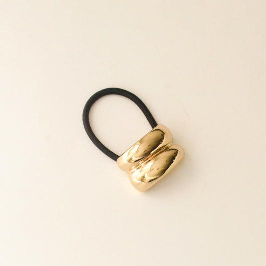 Double Arch Gold Hair Tie