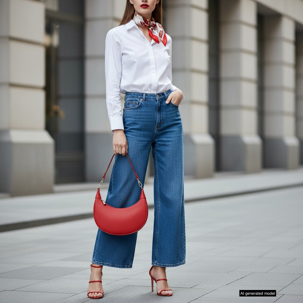 Italian Full-Grain Leather Shoulder Bag | Verona