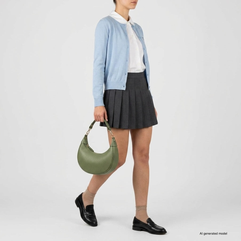 Italian Full-Grain Leather Shoulder Bag | Verona