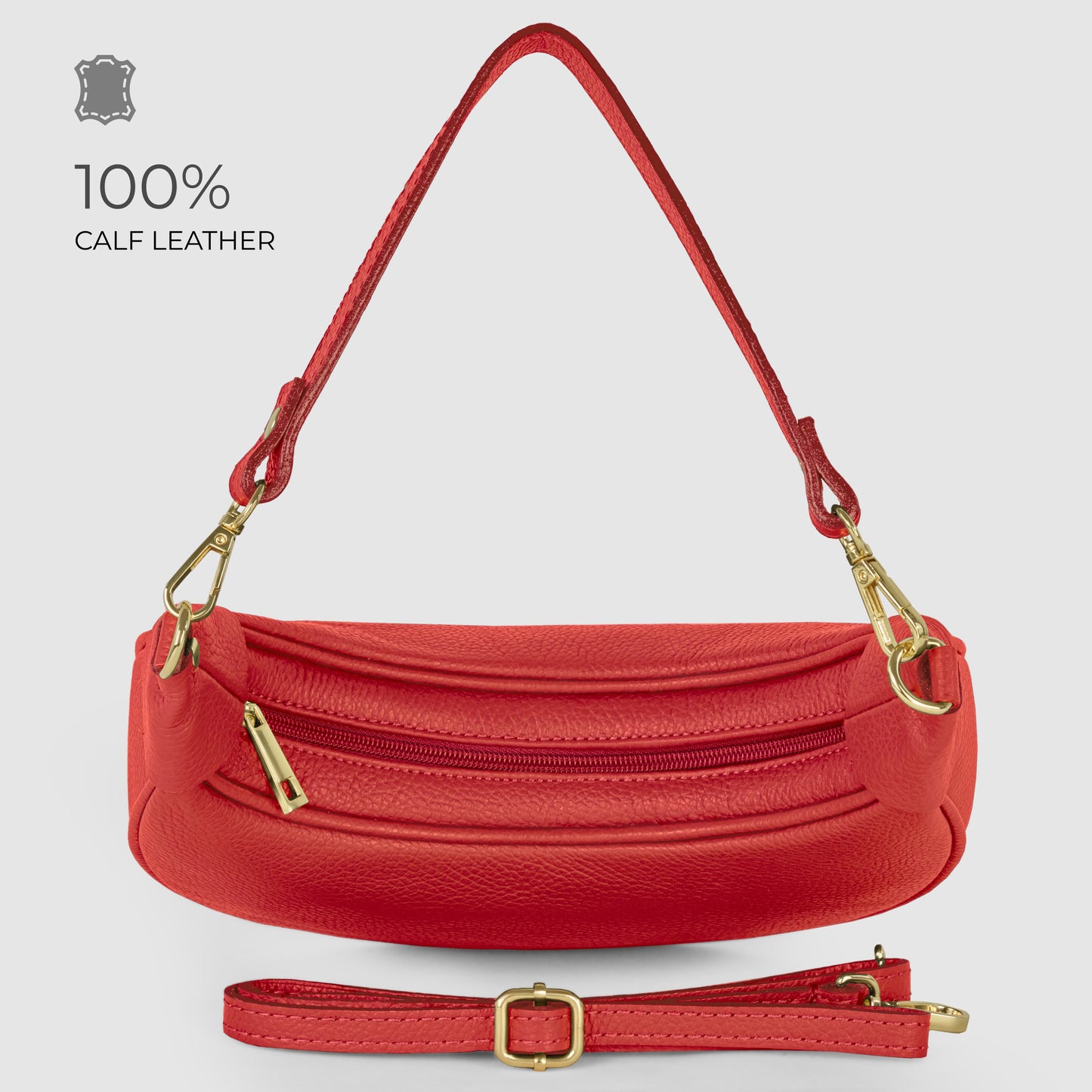 Italian Full-Grain Leather Shoulder Bag | Verona