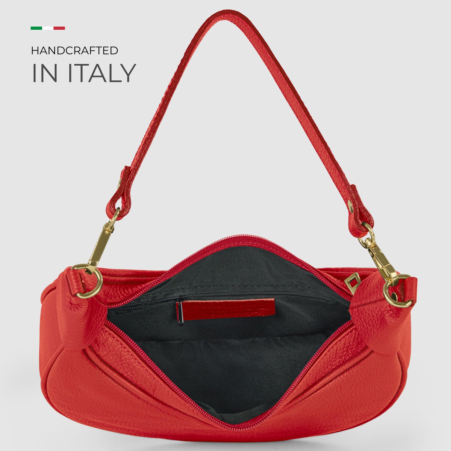 Italian Full-Grain Leather Shoulder Bag | Verona