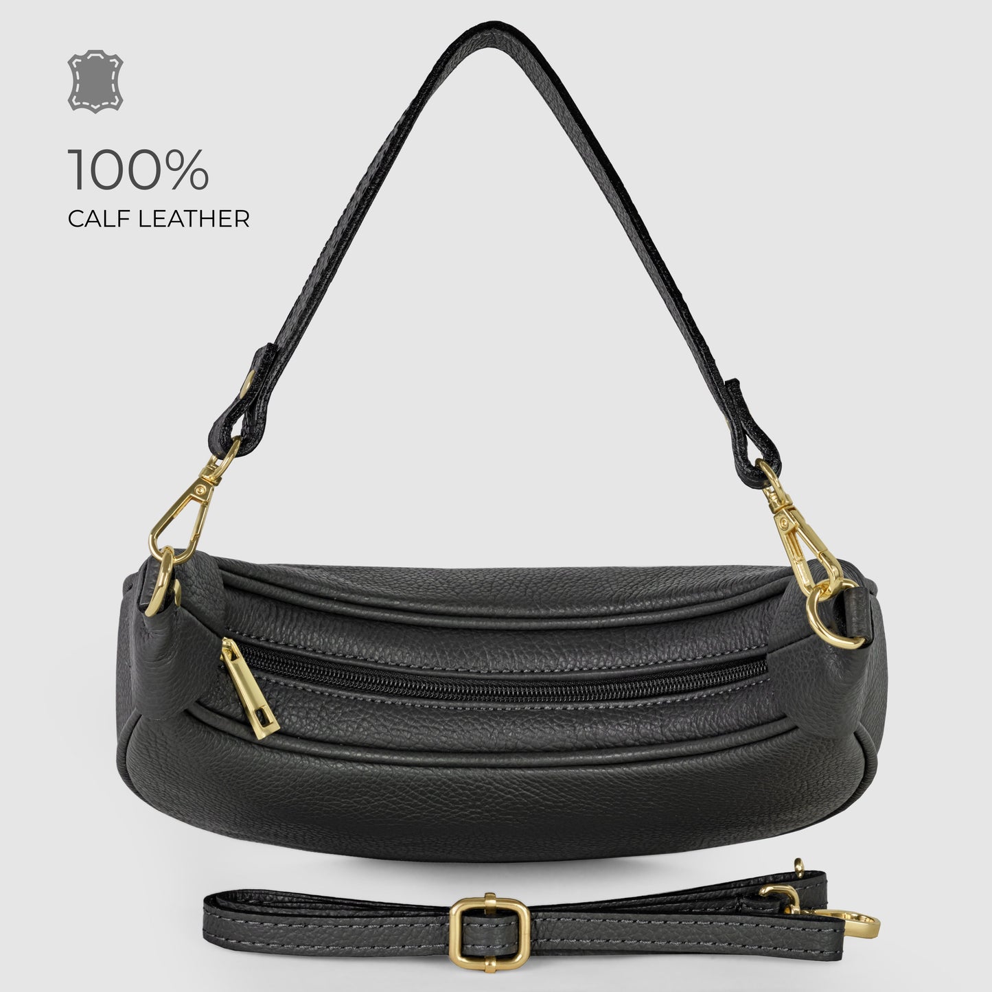 Italian Full-Grain Leather Shoulder Bag | Verona