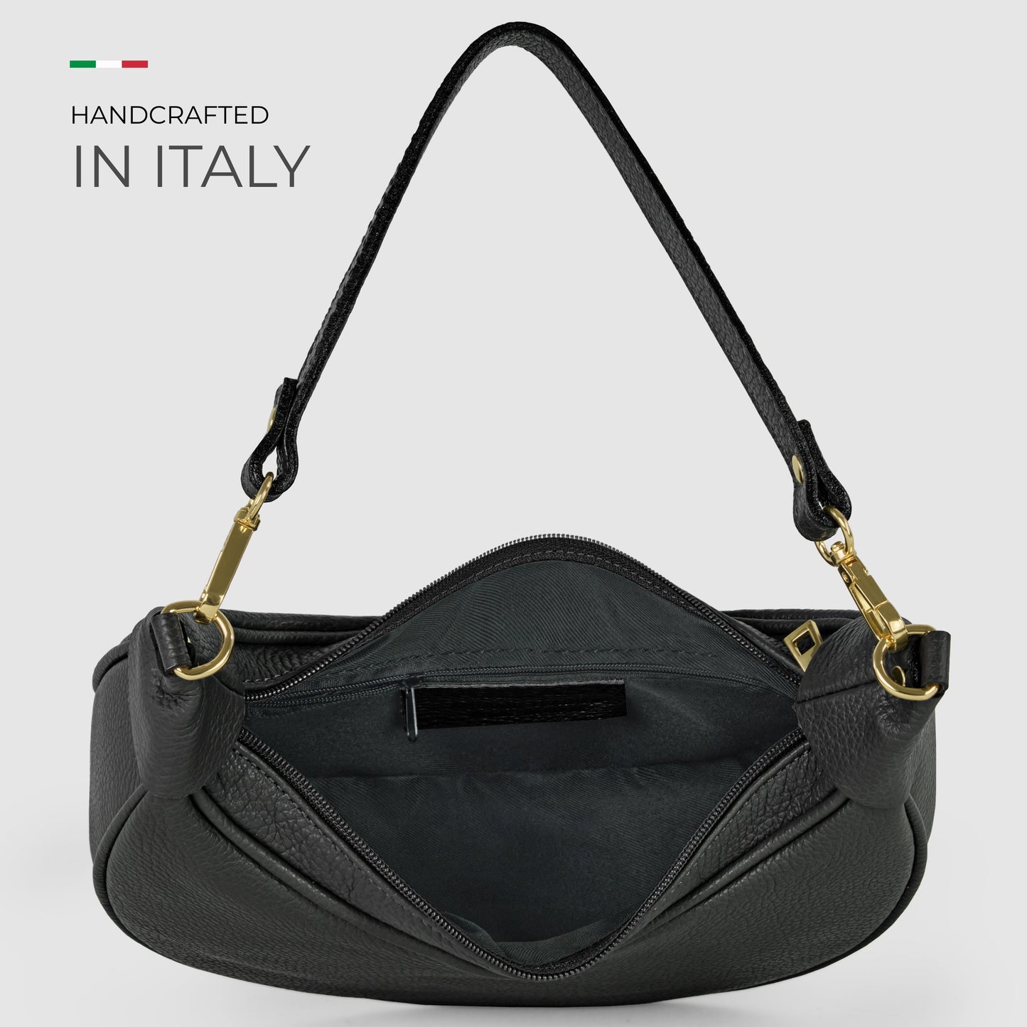Italian Full-Grain Leather Shoulder Bag | Verona