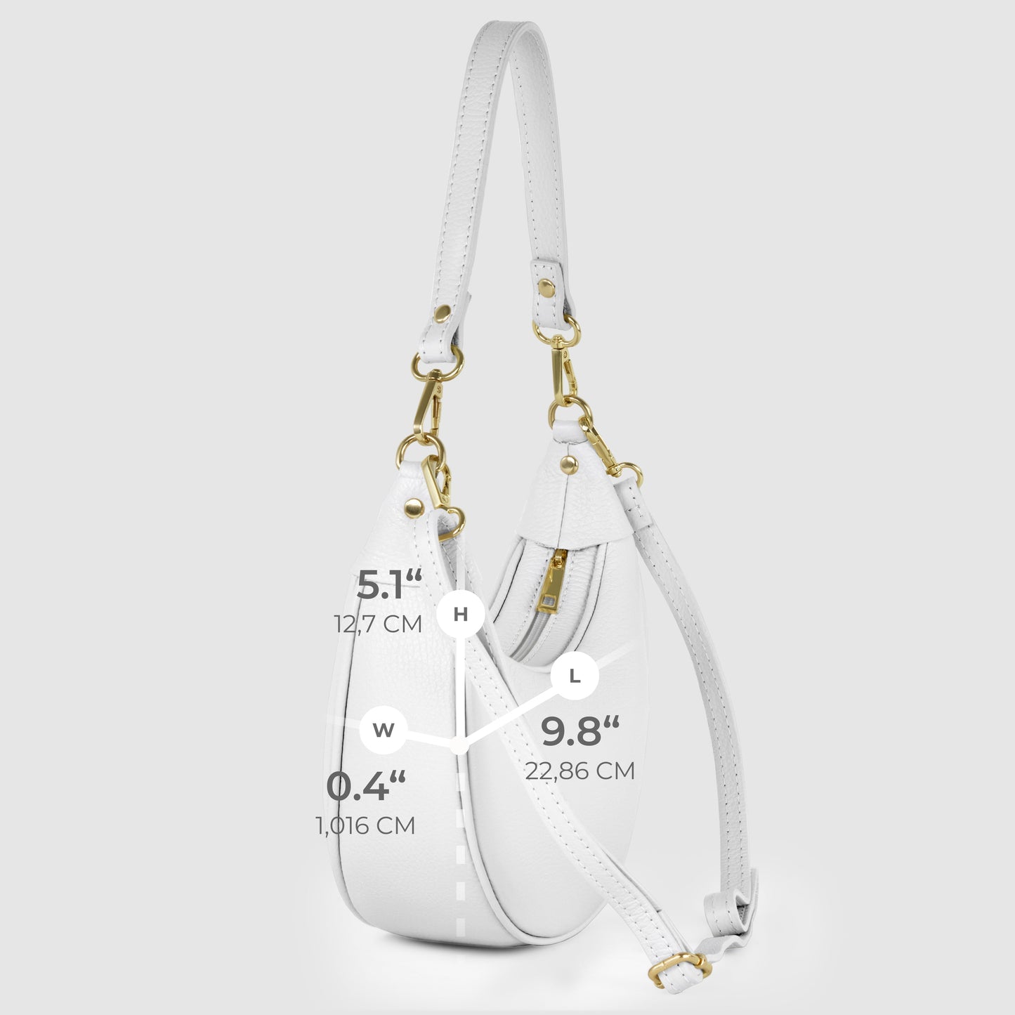 Italian Full-Grain Leather Shoulder Bag | Verona