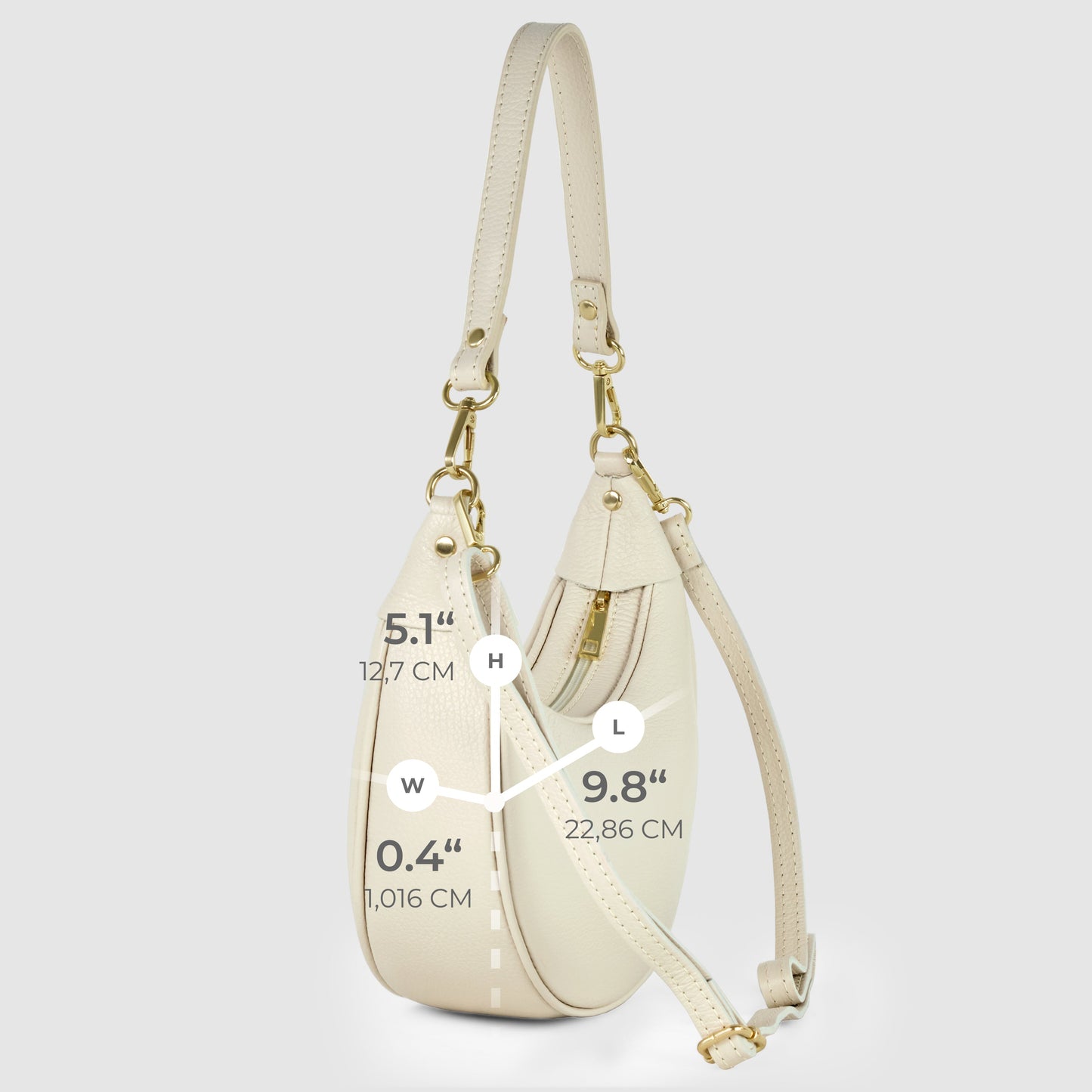 Italian Full-Grain Leather Shoulder Bag | Verona