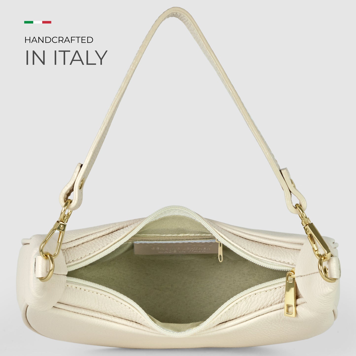 Italian Full-Grain Leather Shoulder Bag | Verona