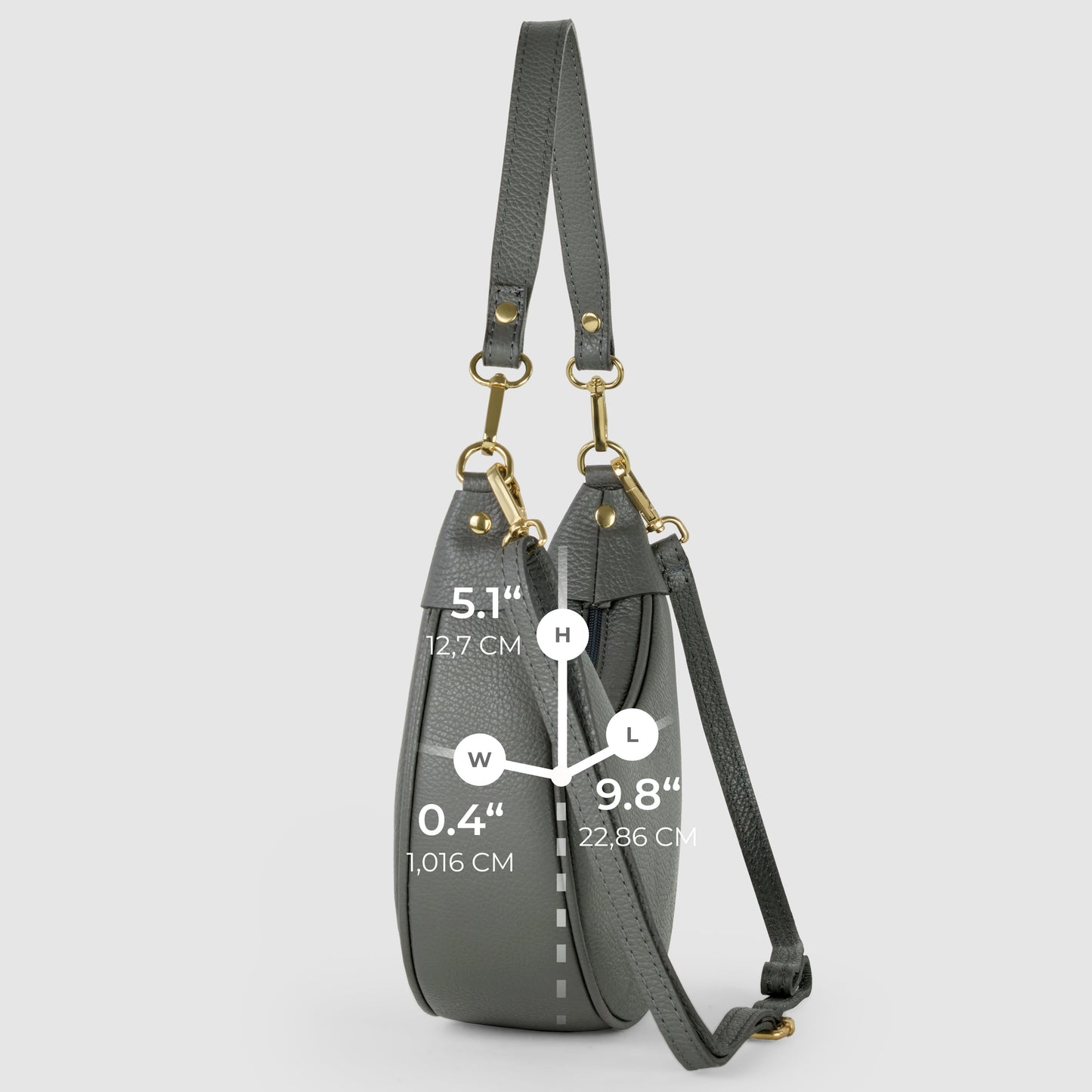 Italian Full-Grain Leather Shoulder Bag | Verona