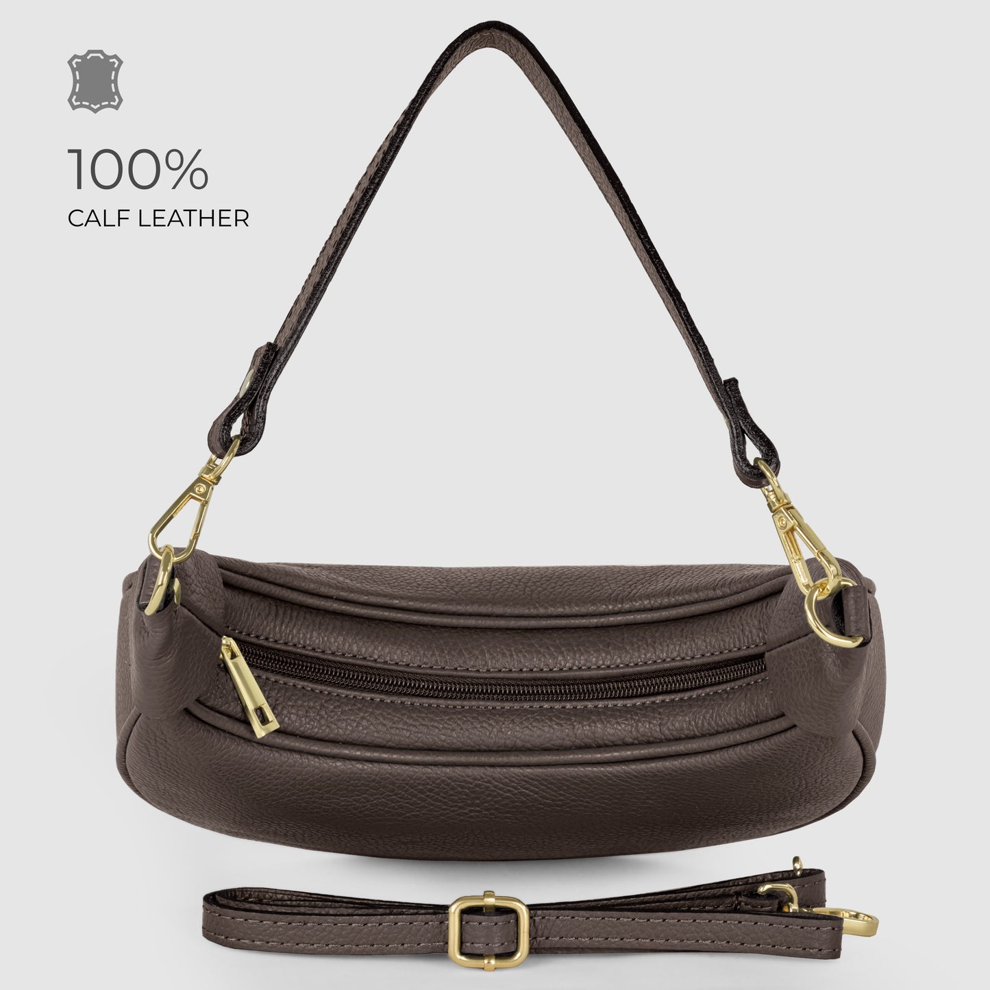 Italian Full-Grain Leather Shoulder Bag | Verona
