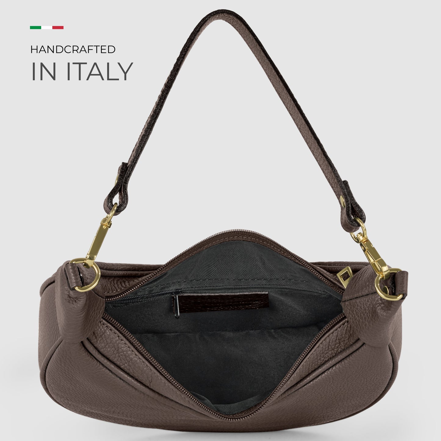 Italian Full-Grain Leather Shoulder Bag | Verona