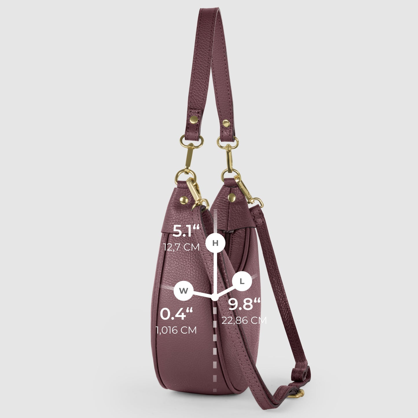 Italian Full-Grain Leather Shoulder Bag | Verona