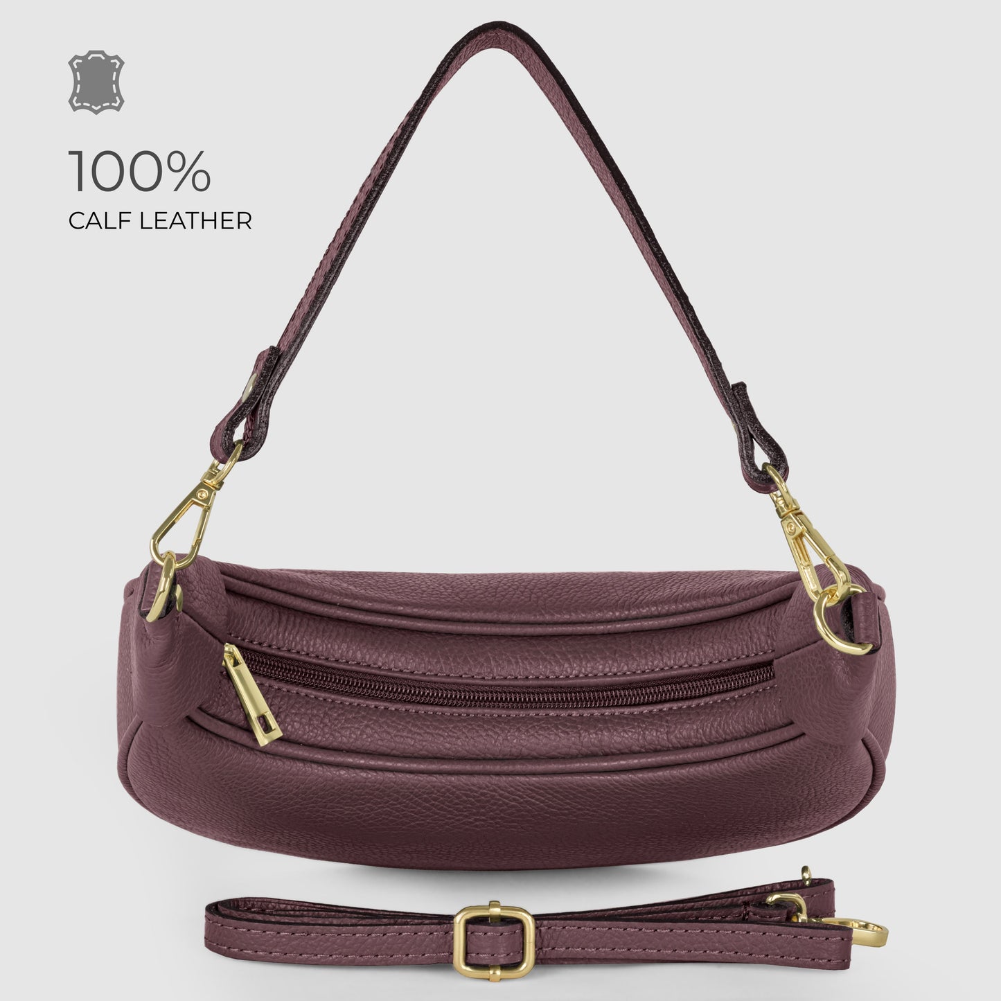 Italian Full-Grain Leather Shoulder Bag | Verona