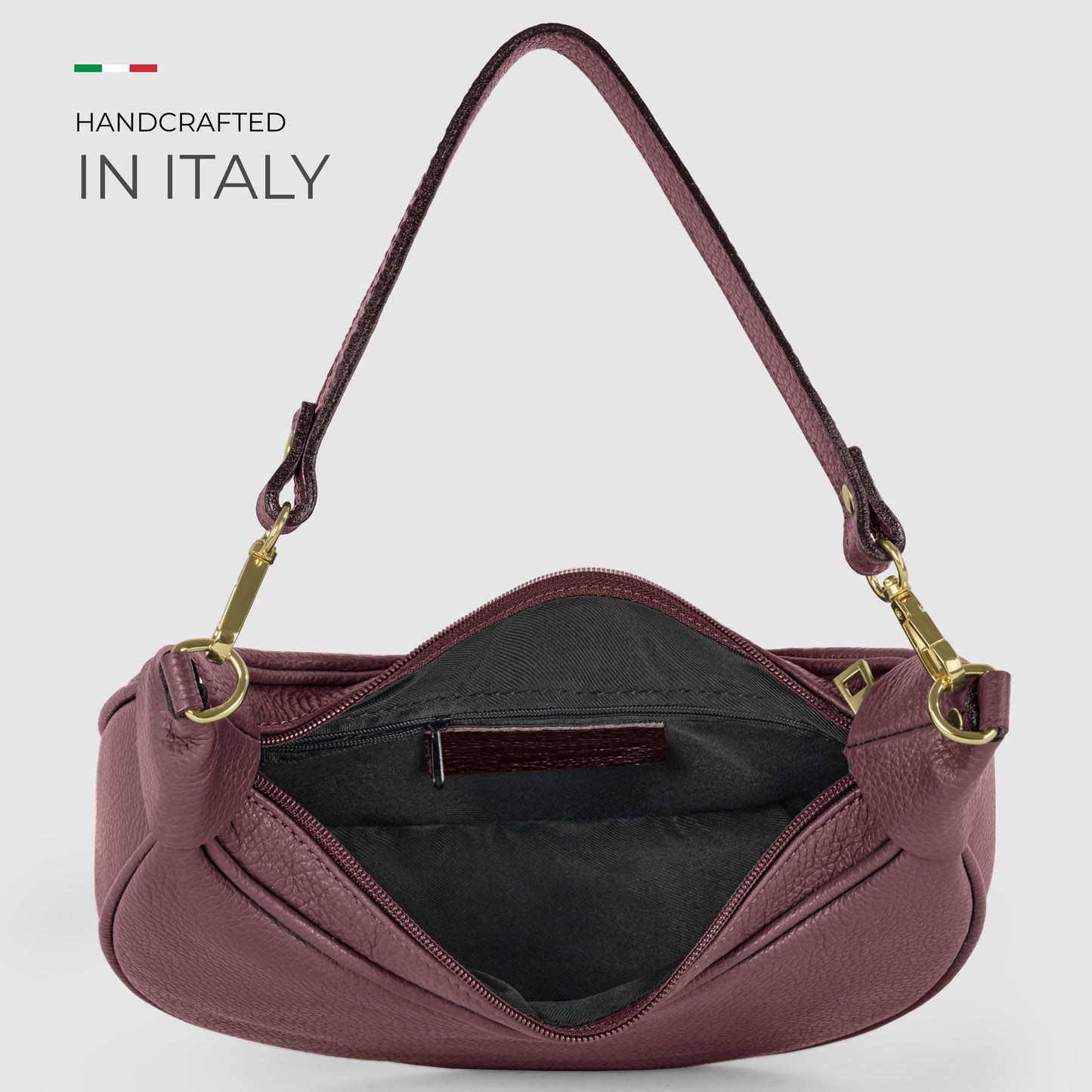 Italian Full-Grain Leather Shoulder Bag | Verona