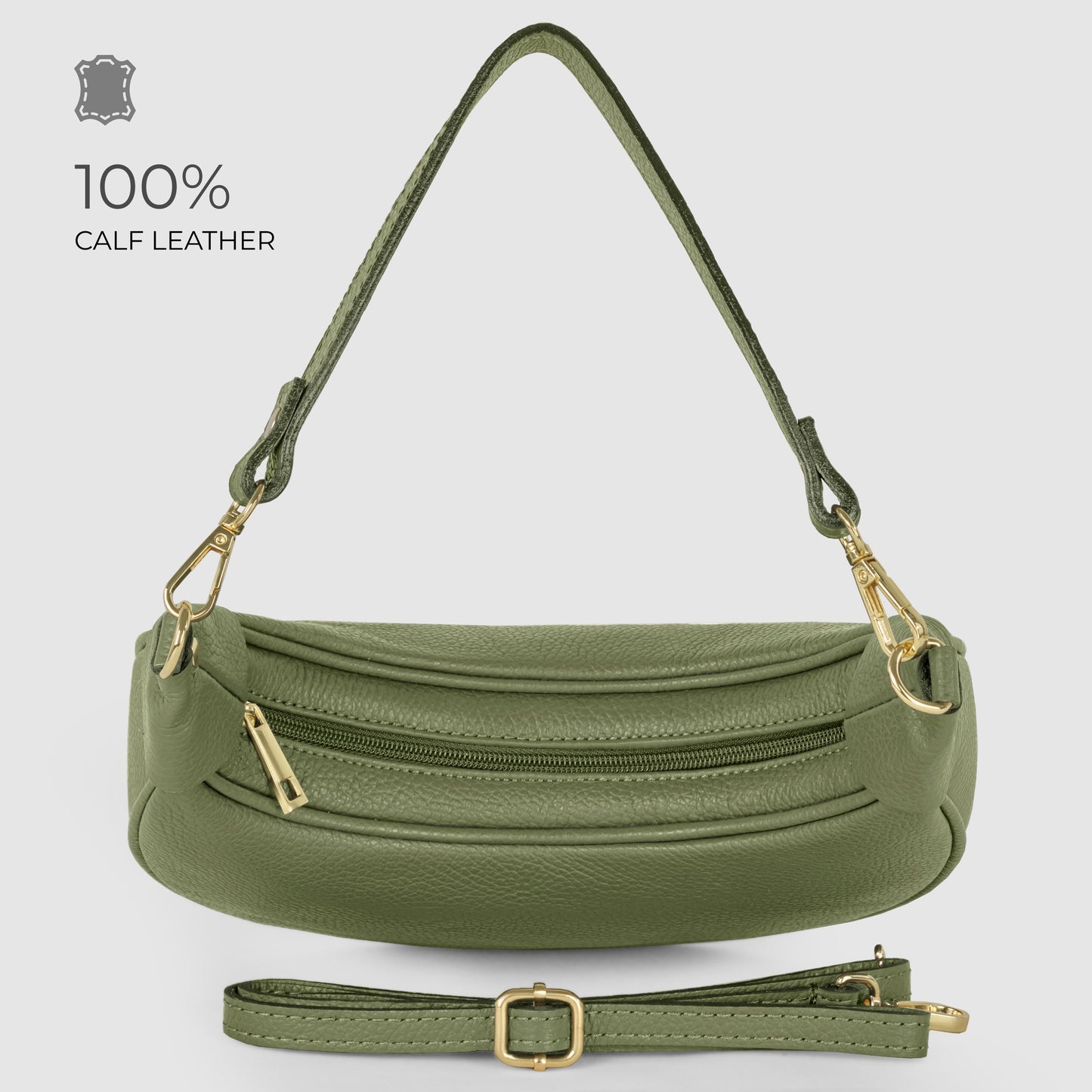 Italian Full-Grain Leather Shoulder Bag | Verona