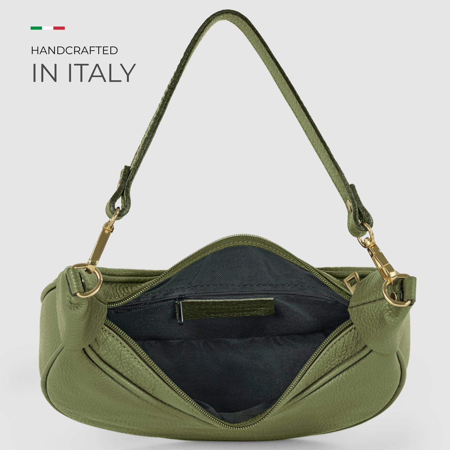 Italian Full-Grain Leather Shoulder Bag | Verona