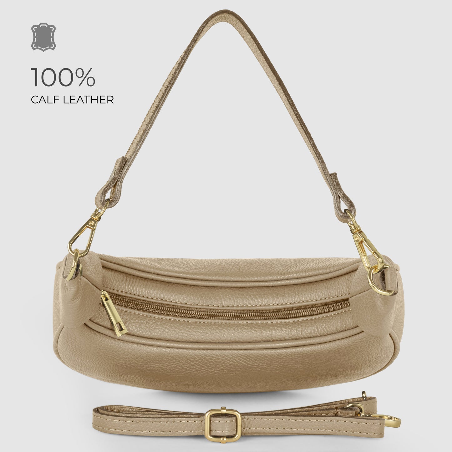 Italian Full-Grain Leather Shoulder Bag | Verona