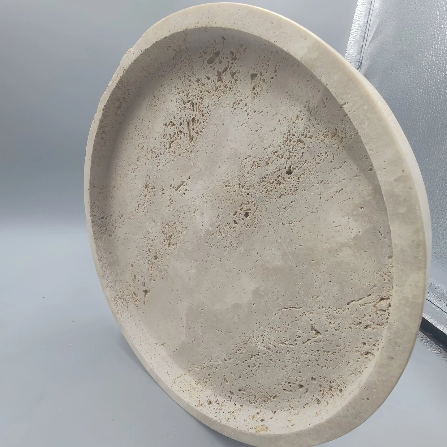 Tray - Natural Yellow Marble Round